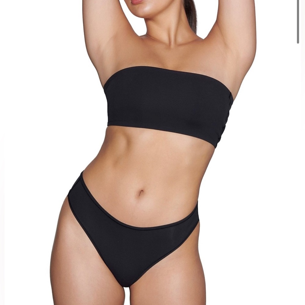 THREE Skims bandeau bras  • cream, black, army green